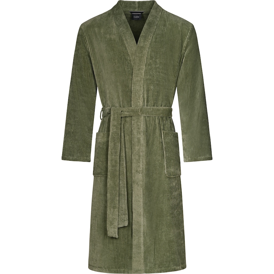 Cawö Bademäntel Herren Kimono Cord-Optik 6540 field - 453 L