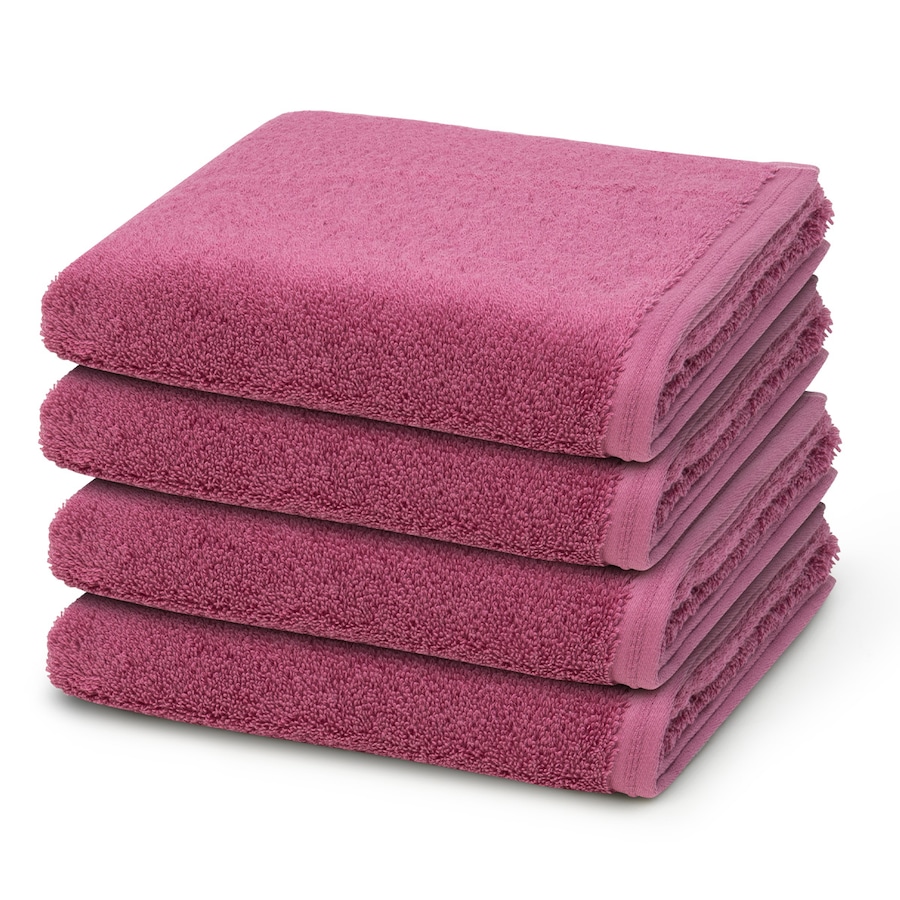 Vossen Vegan Life 4er Set Handtuch Blackberry Rosegold