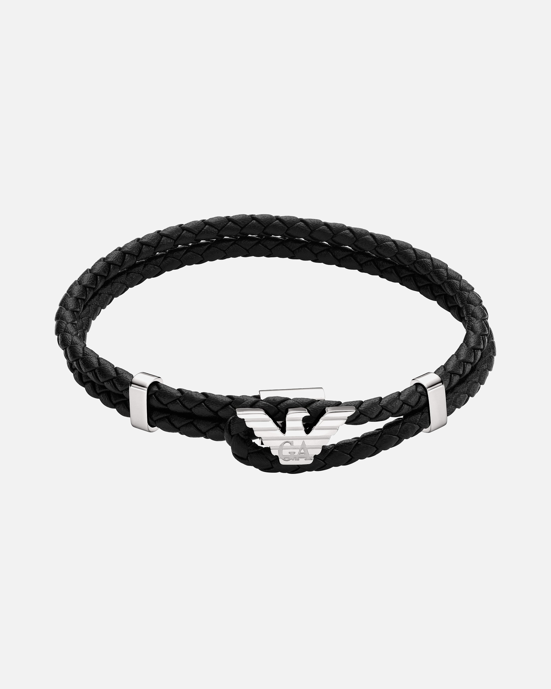 Armband für Männlich Emporio Armani Armband Leder, Edelstahl One Size