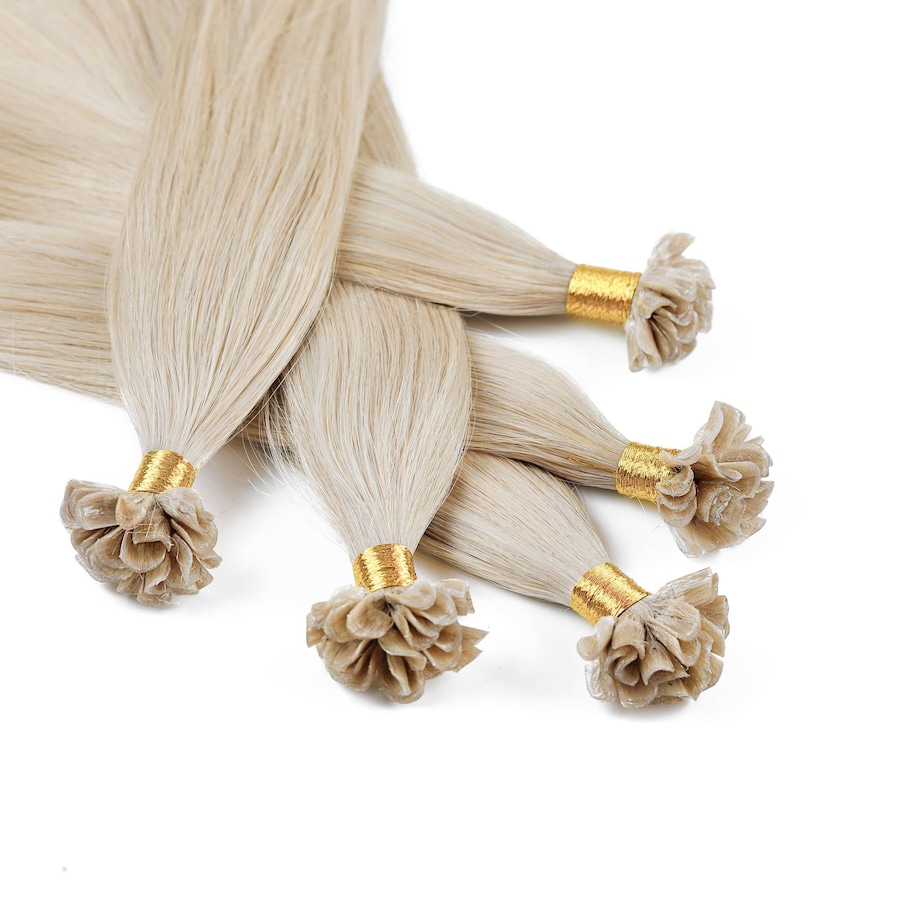 hair2heart Bonding Extensions Echthaar #10/1 Hell-Lichtblond Asch 1g 40cm Nude Damen