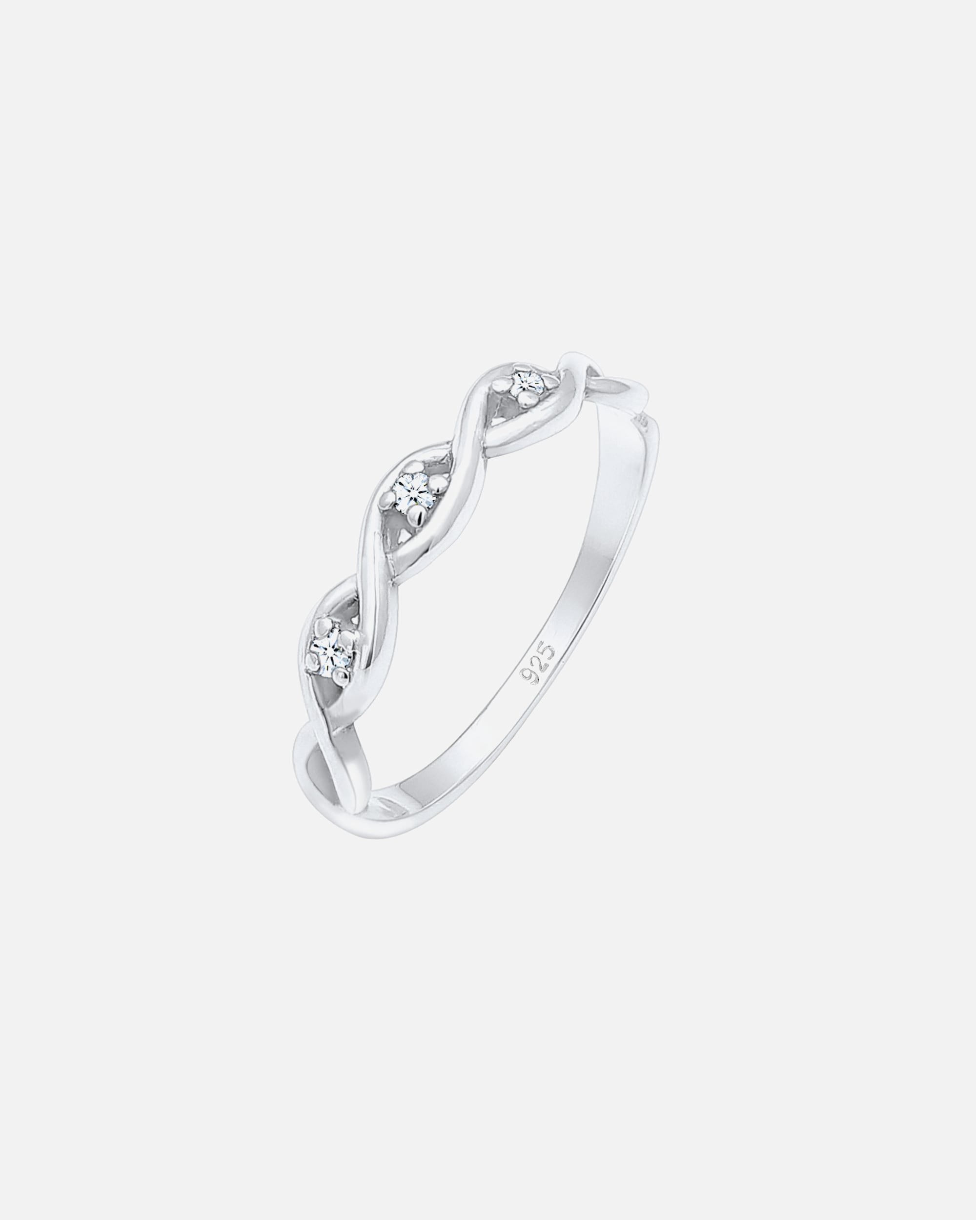 Ring für Weiblich Elli DIAMONDS Elli DIAMONDS Ring Knoten Unendlich Diamant (0.045 ct.) 925 Silber 56