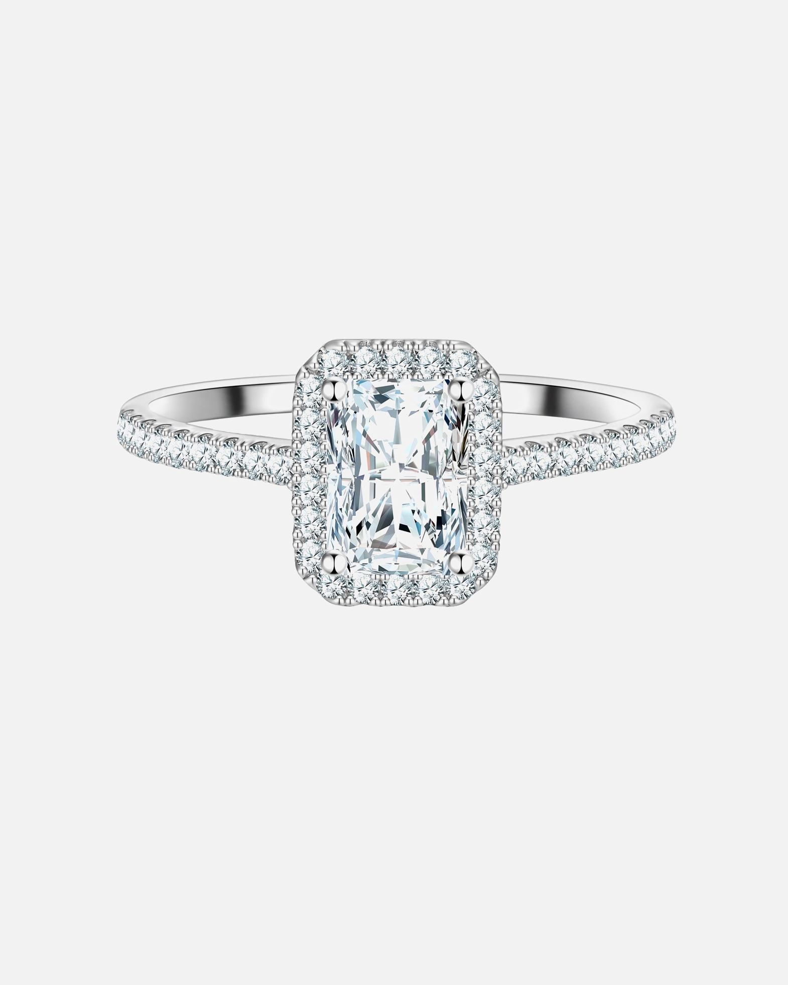 Ring für Weiblich Trilani Ring aus Sterling Silber in silber mit Zirkonia 50