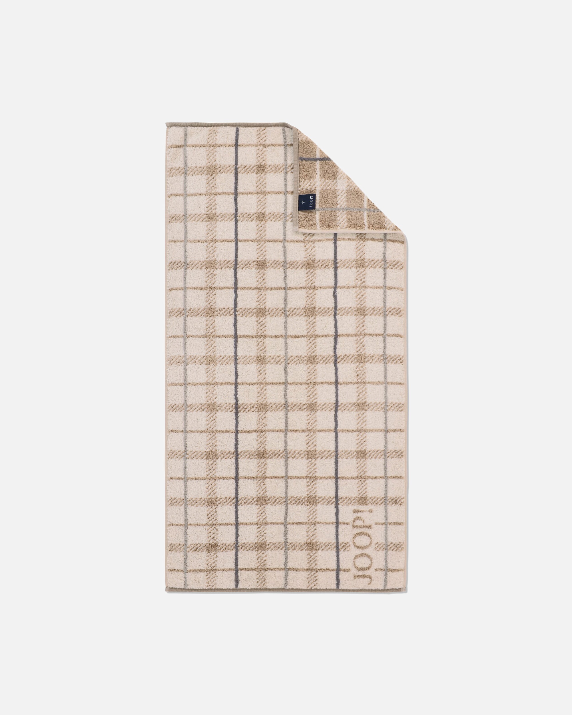 Handtuch für Unisex JOOP! JOOP! Handtücher Contour Checked 1715 Creme - 37 Duschtuch 80x150 cm