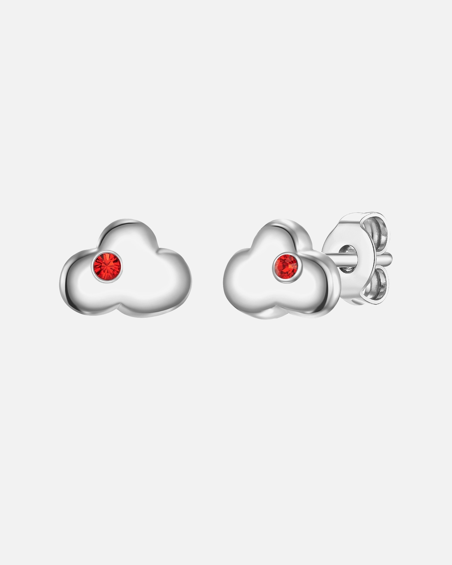 Ohrringe für Weiblich Glanzstücke München Ohrstecker Wolke Sterling Silber Zirkonia in Silber 6,1 mm