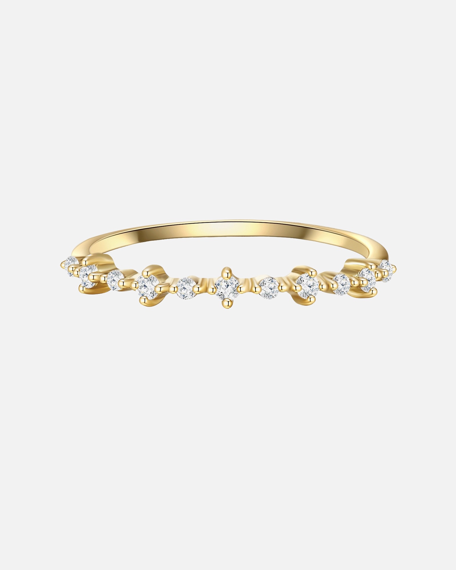 Ring für Weiblich Glanzstücke München Ring aus Sterling Silber in gelbgold mit Zirkonia 56
