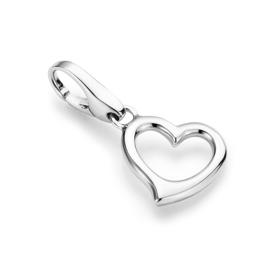 Giorgio Martello Milano Charm Floating Heart, Silber 925 Onesize Damen