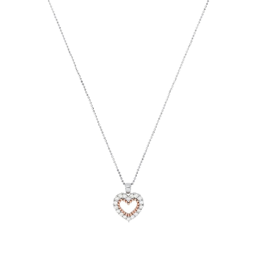 amor Kette mit Anhänger Bicolor Damen