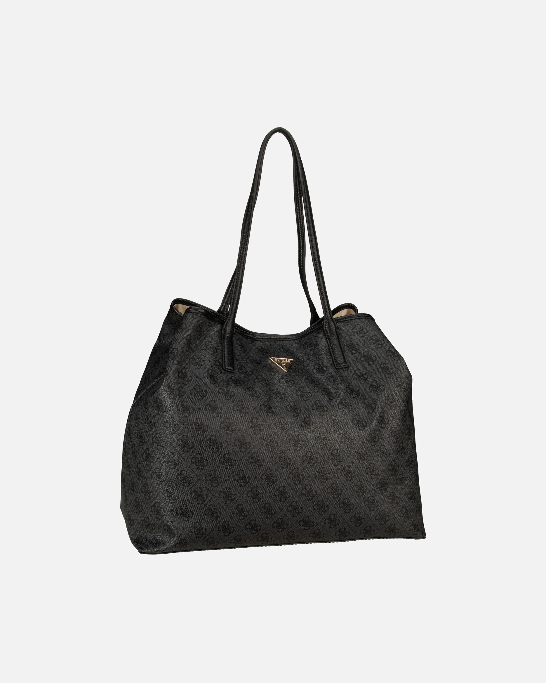 Shopper für Weiblich Guess Shopper Eco Victtoria 2in1 Latte Logo/Brown Coal Logo