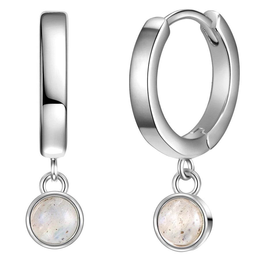 Glanzstücke München Creolen Sterling Silber Labradorit in 16,7 mm Damen