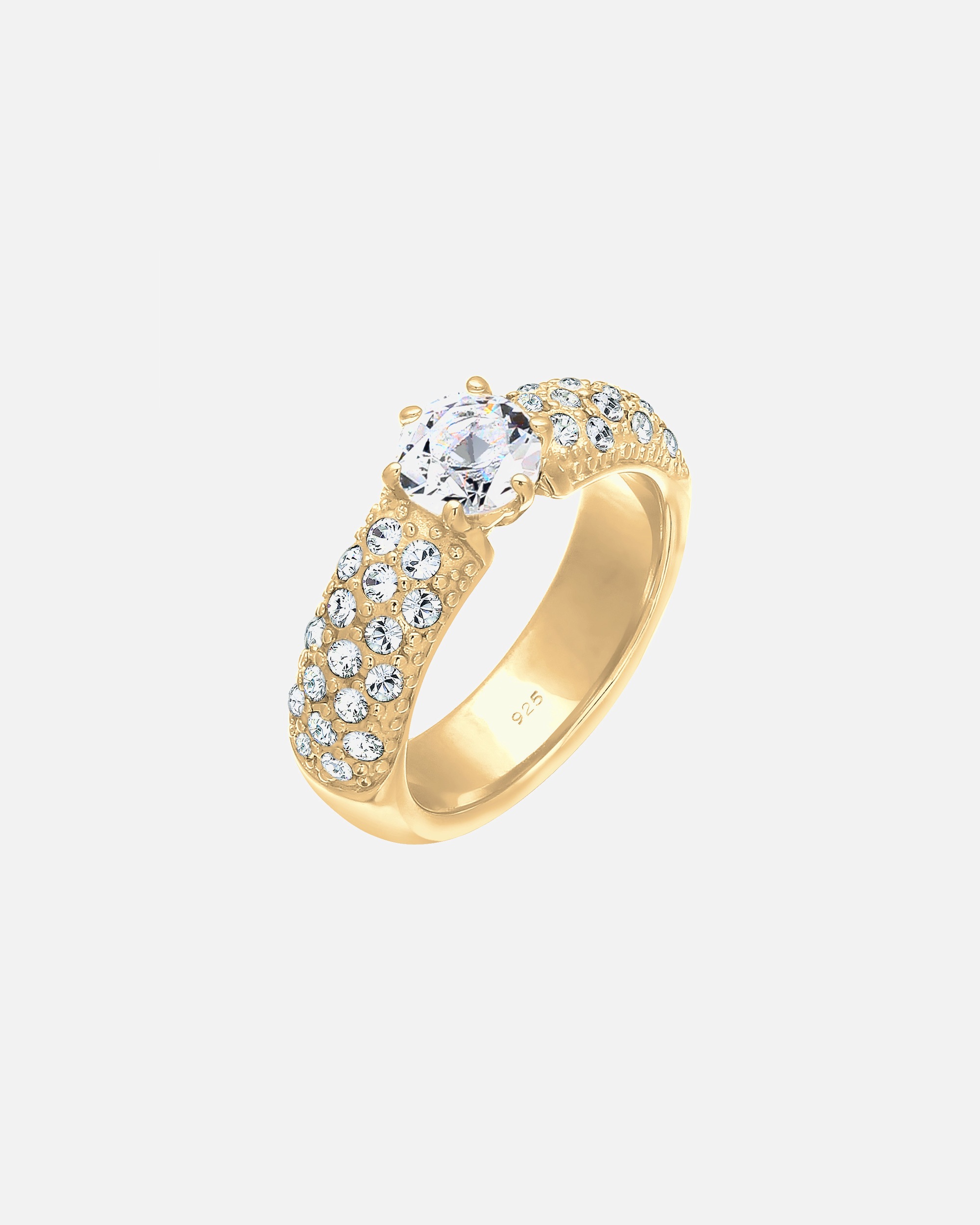 Ring für Weiblich Elli PREMIUM Verlobungsring 925 Silber, mit Kristallen von Swarovski® 56