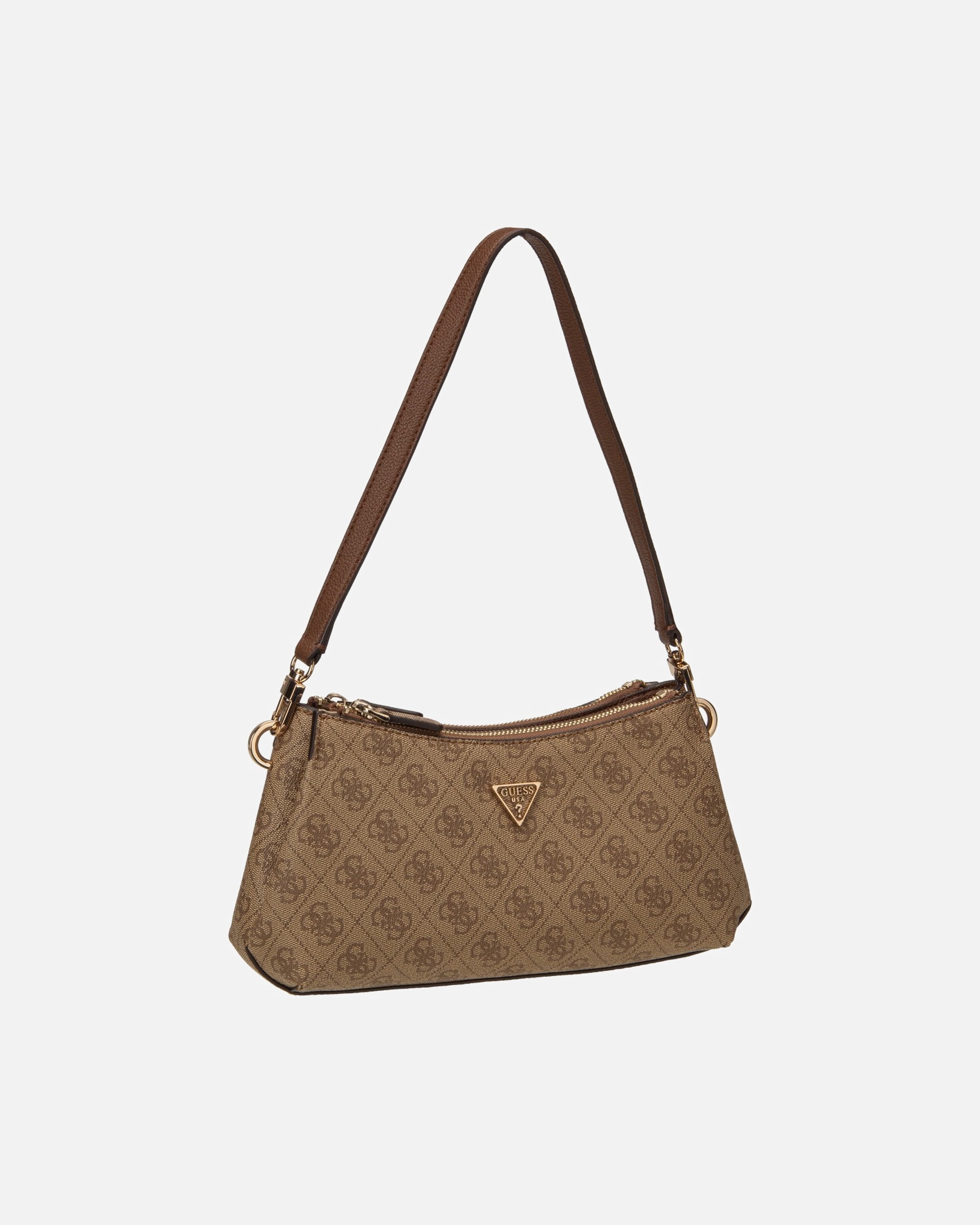 Handtasche für Weiblich Guess Handtasche Noelle II 3 Comp Xbody Latte Logo/Brown