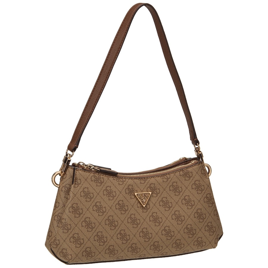 Guess Handtasche Noelle II 3 Comp Xbody Latte Logo/Brown Braun Damen