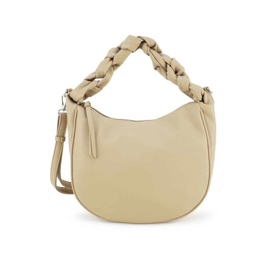 HARPA Schultertasche CINCI mit geflochtenem Henkel sand