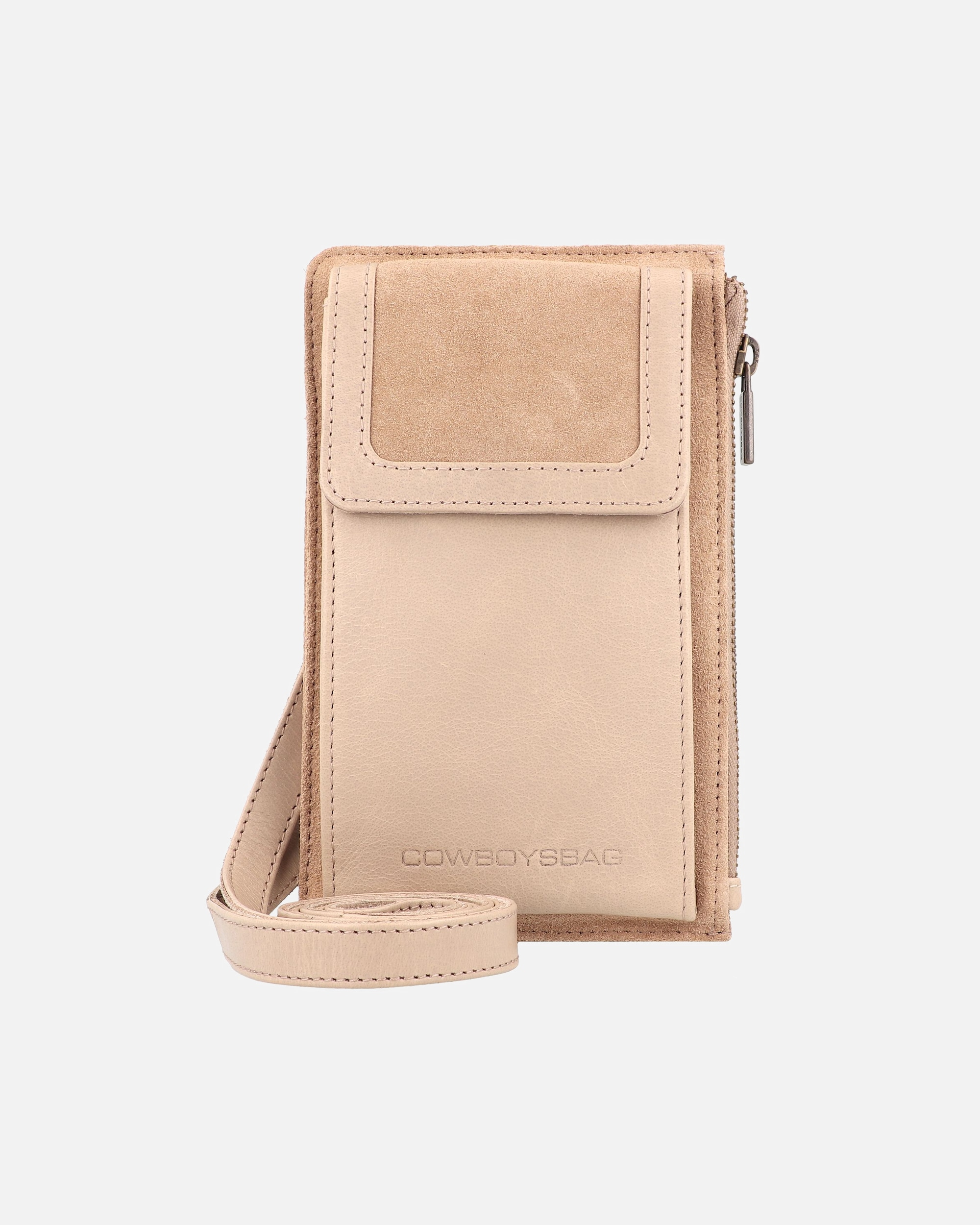 Tasche für Weiblich Cowboysbag Seventies Suede Handytasche Leder 12.5 cm nomad