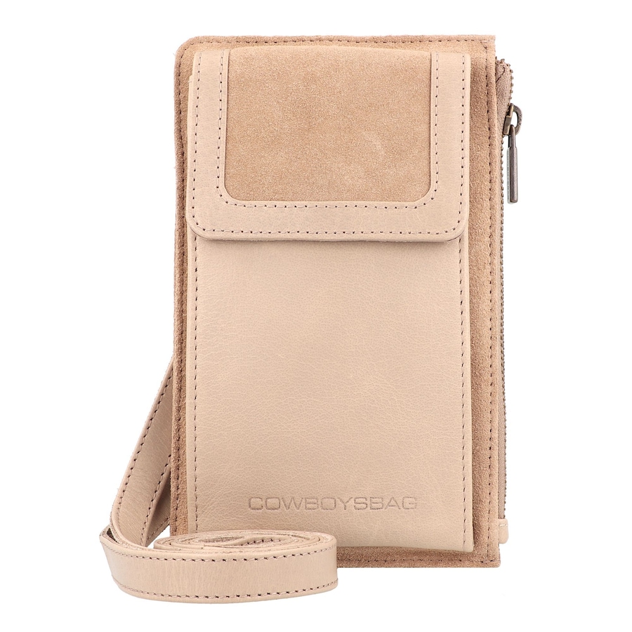 Cowboysbag Seventies Suede Handytasche Leder 12.5 cm nomad Braun Damen