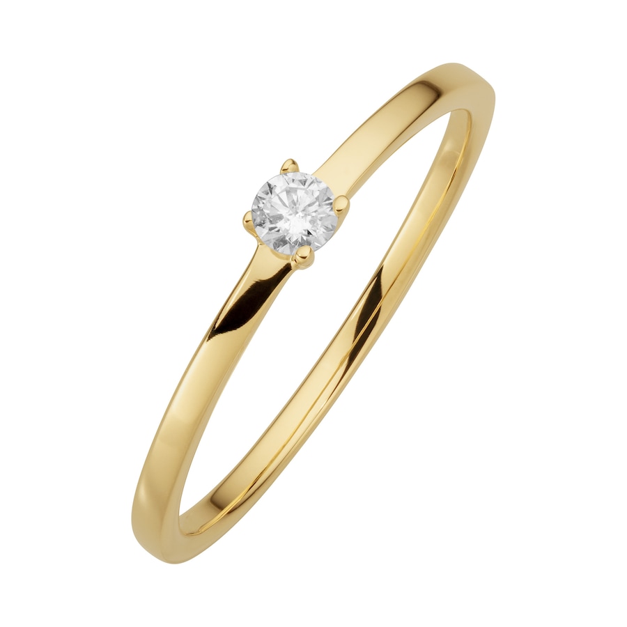 Orolino Ring 585/- Gold Brillant weiß 0,10ct. 060 (19,1) Damen