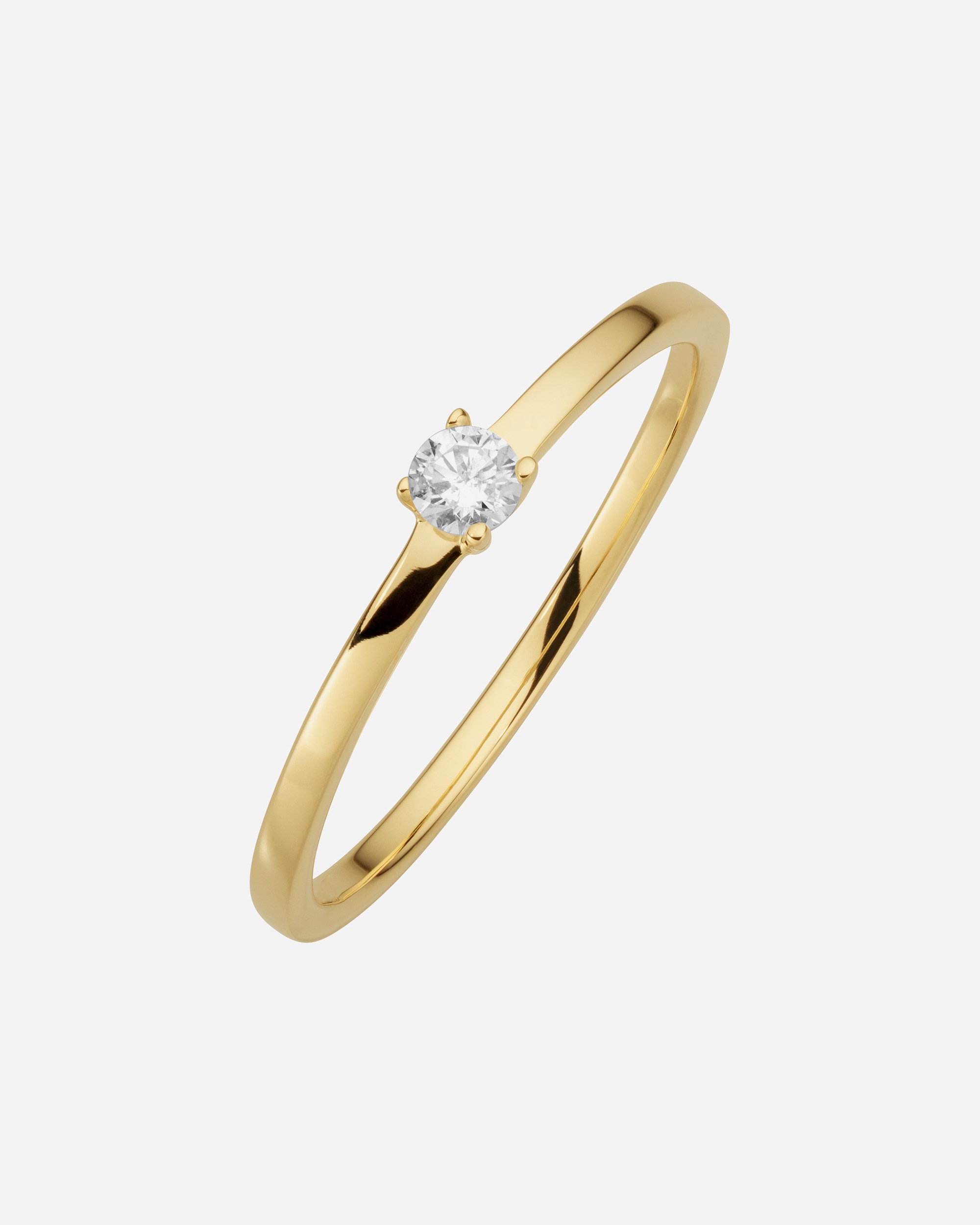 Ring für Weiblich Orolino Ring 585/- Gold Brillant weiß 0,10ct. 056 (17,8)