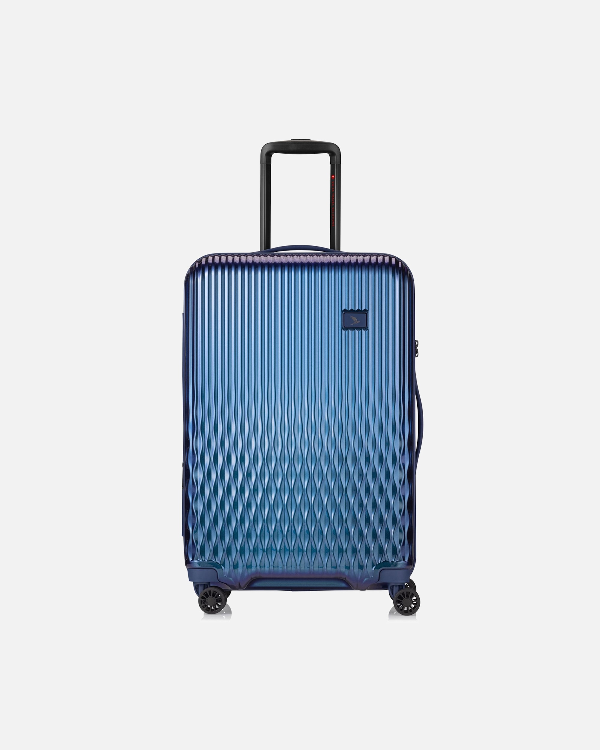 Trolley für Männlich Pack Easy Flow 4 Rollen Trolley M 66 cm mit Dehnfalte moroccan blau
