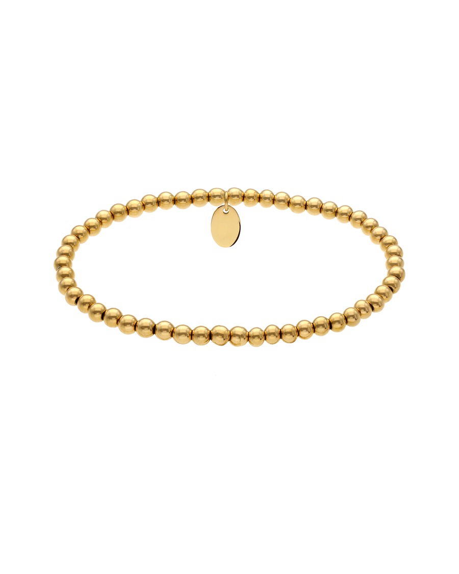 Lucardi Armband mit Kugeln Gold - 17.0 Damen
