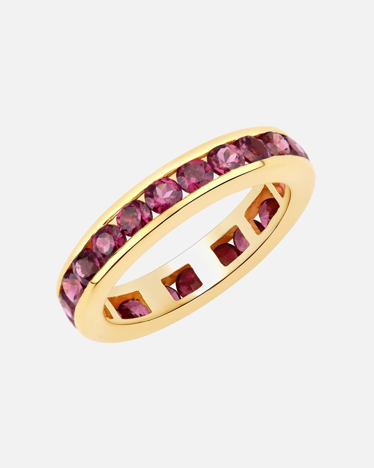 Ring für Weiblich Rafaela Donata Ring Sterling Silber Rhodolith in Gelbgold 52