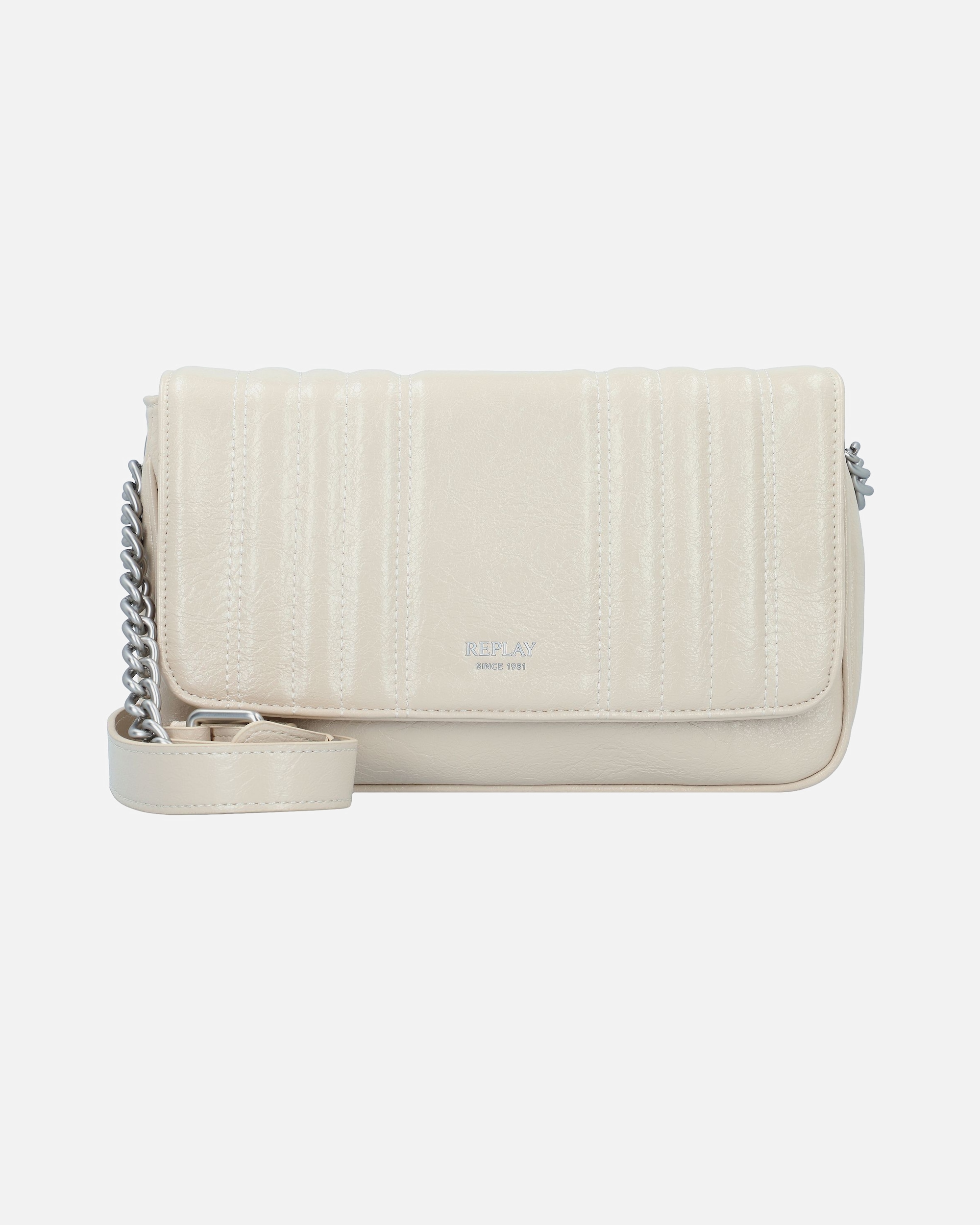 Clutch für Weiblich Replay Umhängetasche dirty white