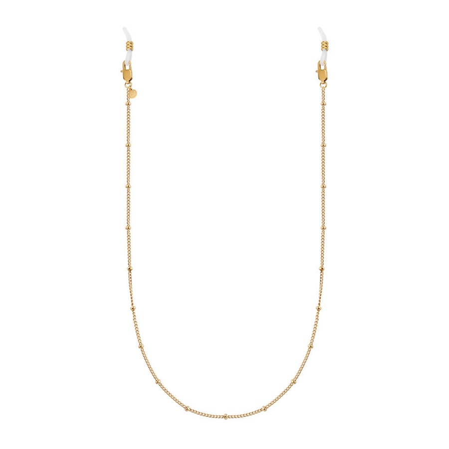 GOOD.designs Brillenkette ohne Anhänger mit Gummilasche Gold Damen