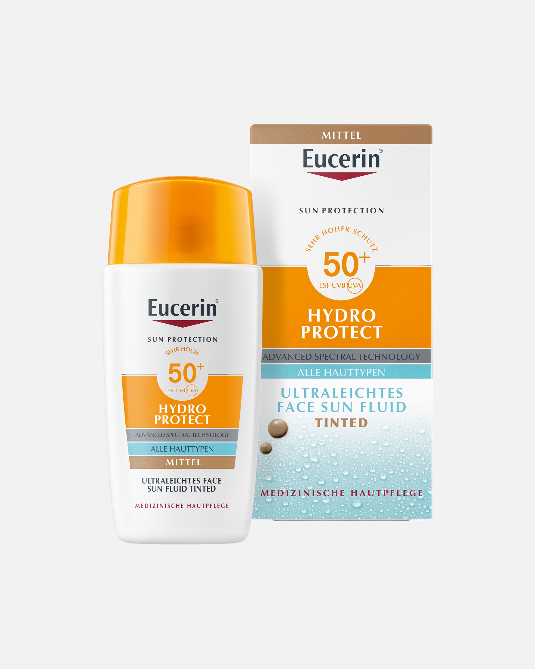Sonnencreme für Unisex Eucerin Sun Hydro Protect Tinted mittel 50 ml