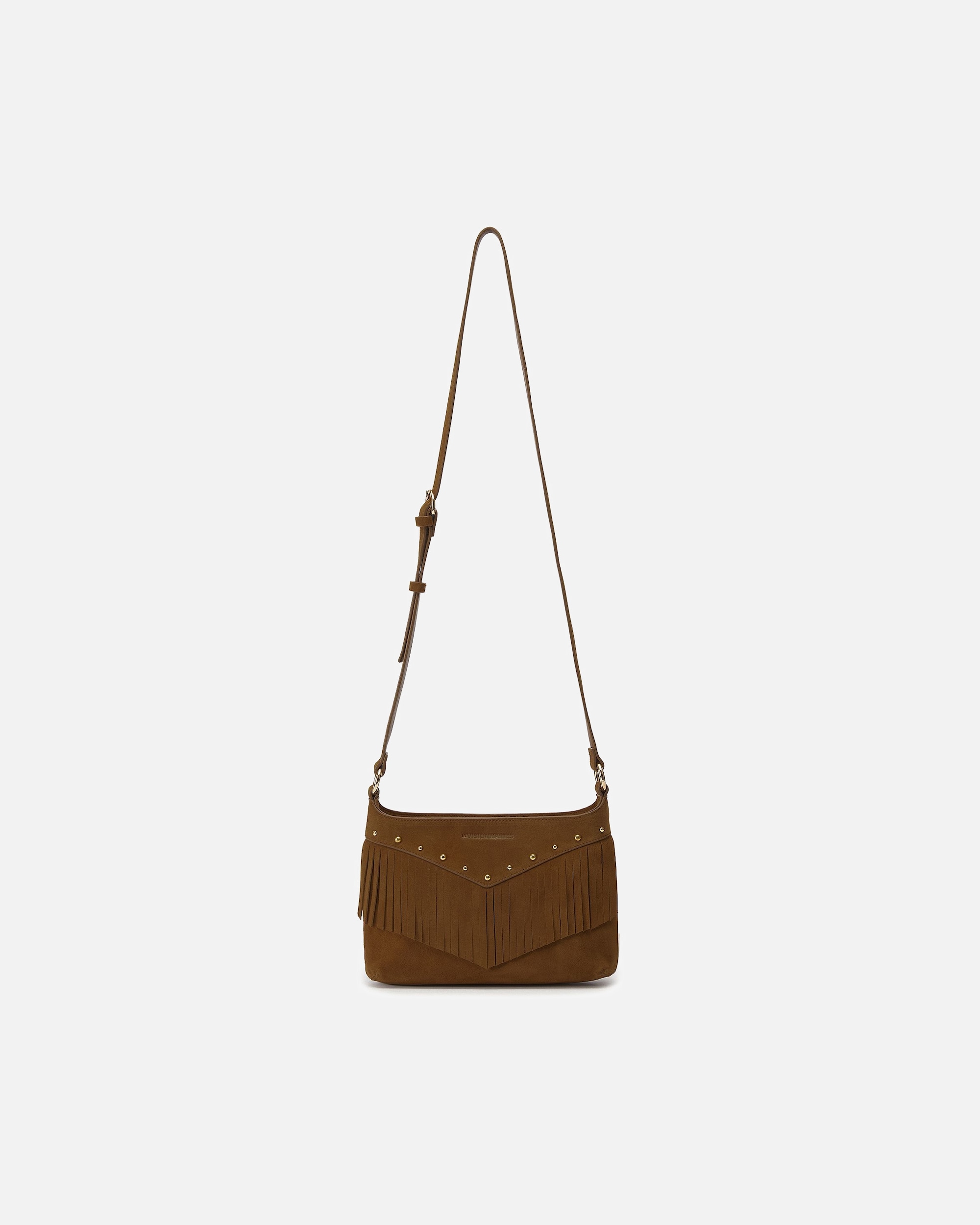 Umhängetasche für Weiblich LES VISIONNAIRES Default Brand Line Jane Cozy Umhängetasche cognac