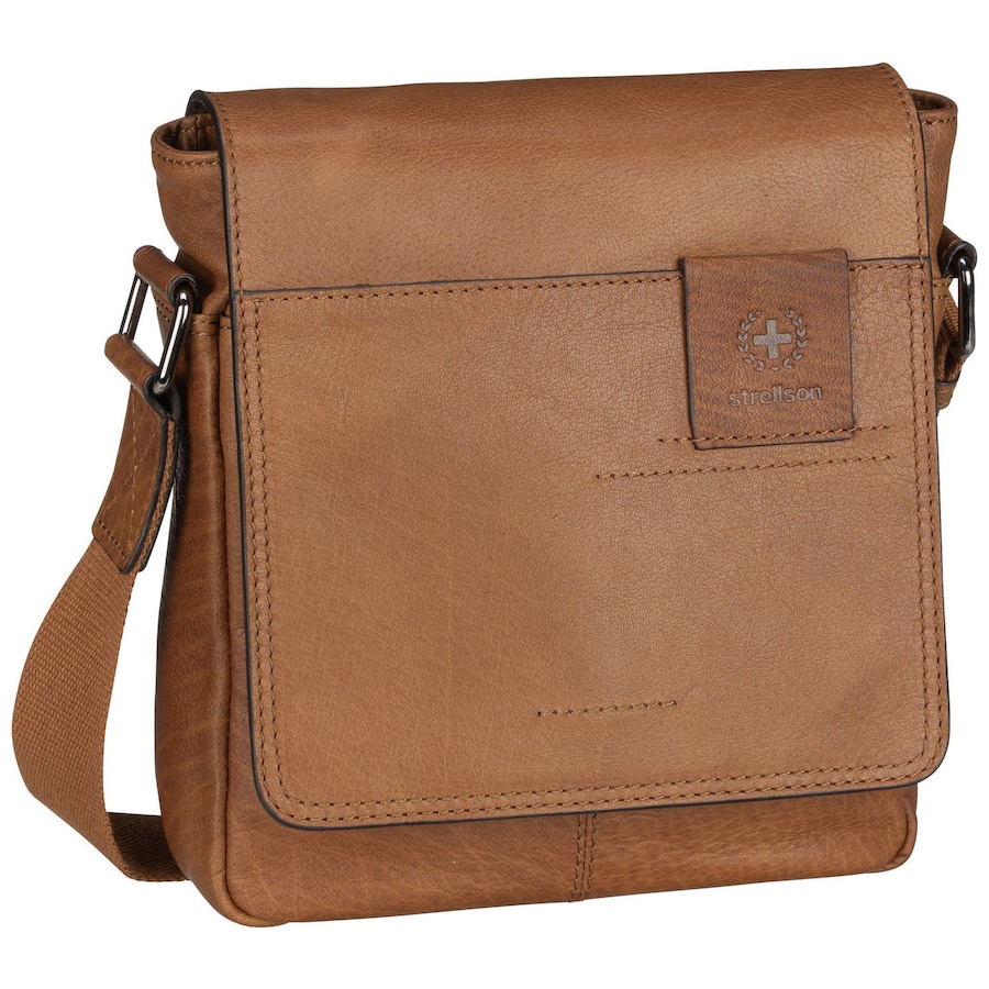Strellson Umhängetasche Hyde Park Jeremy XSVF Cognac Hellbraun Herren