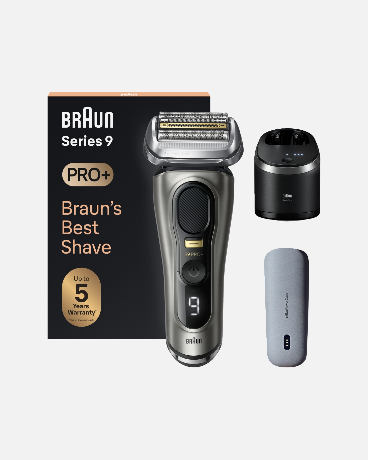 Elektrorasierer für Unisex Braun Series 9 9575cc in Grau 1 Stück
