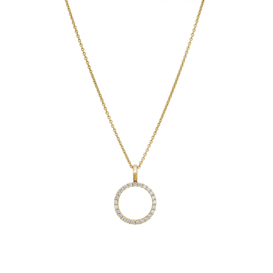 Lyomi Anhänger mit Kette 585/- Gold Diamant Lab Grown weiß 0,28ct. 45,0cm Damen