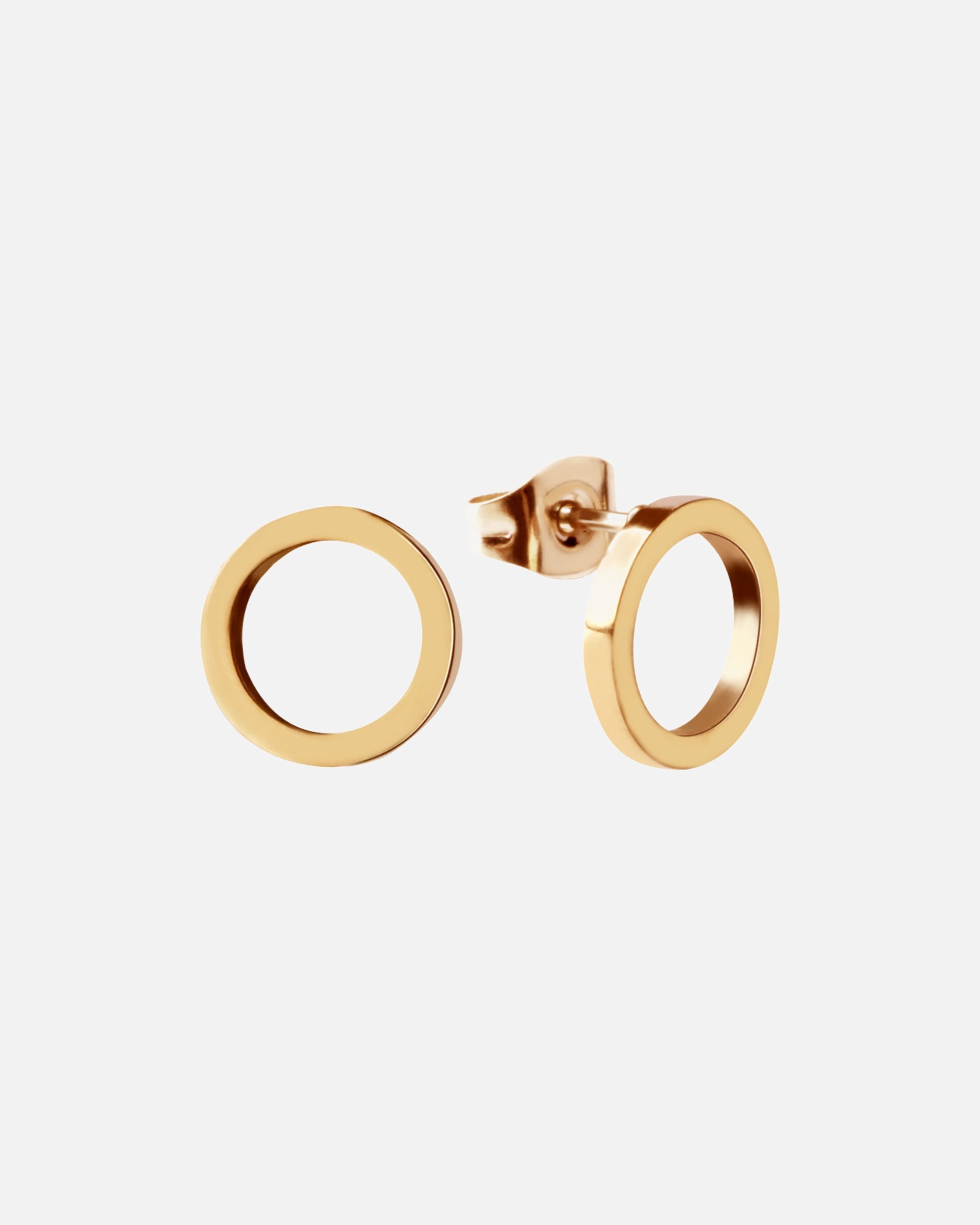 Ohrringe für Weiblich GOOD.designs Paar Ohrstecker in Kreisform mit Poussette Gold
