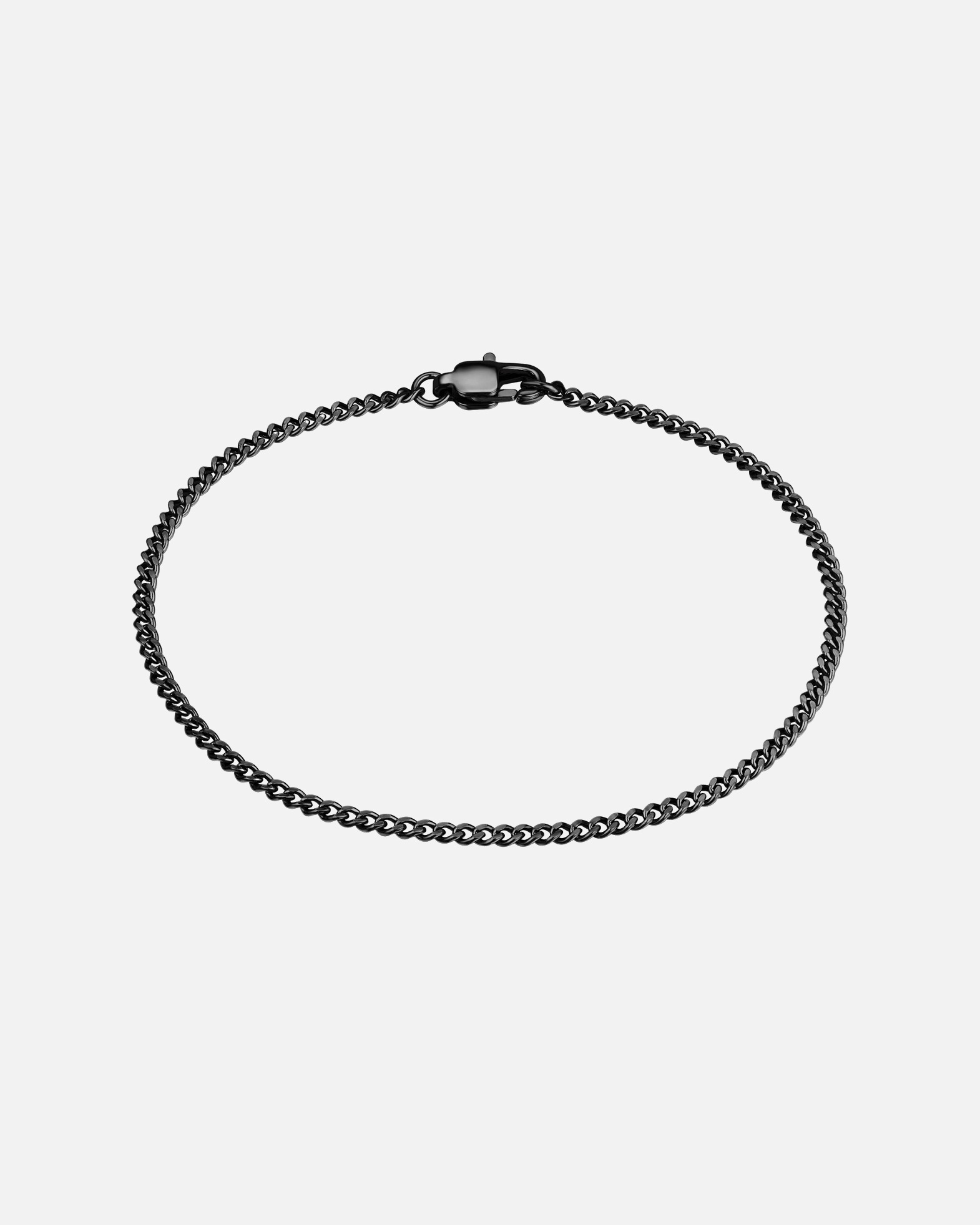 Armband für Männlich True Rebels Armband aus Edelstahl in Schwarz 21 cm