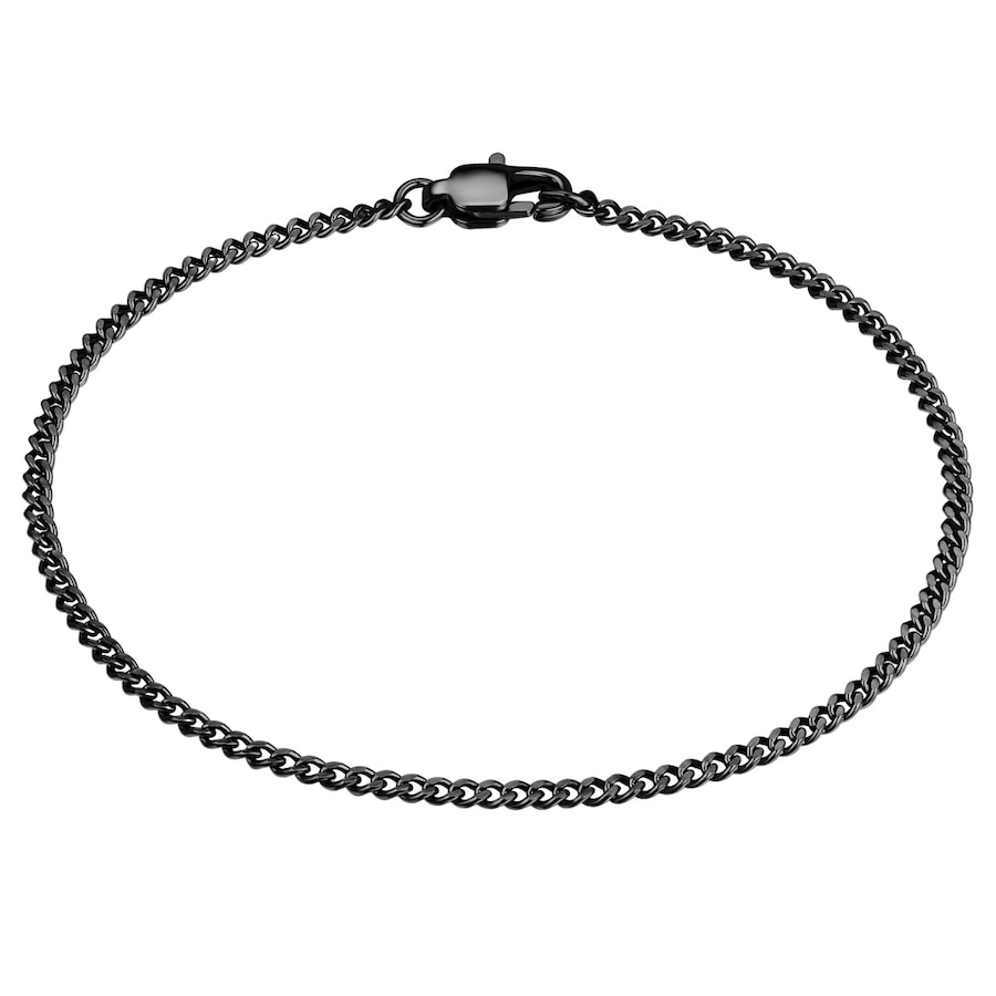 True Rebels Armband aus Edelstahl in Schwarz 19 cm Herren