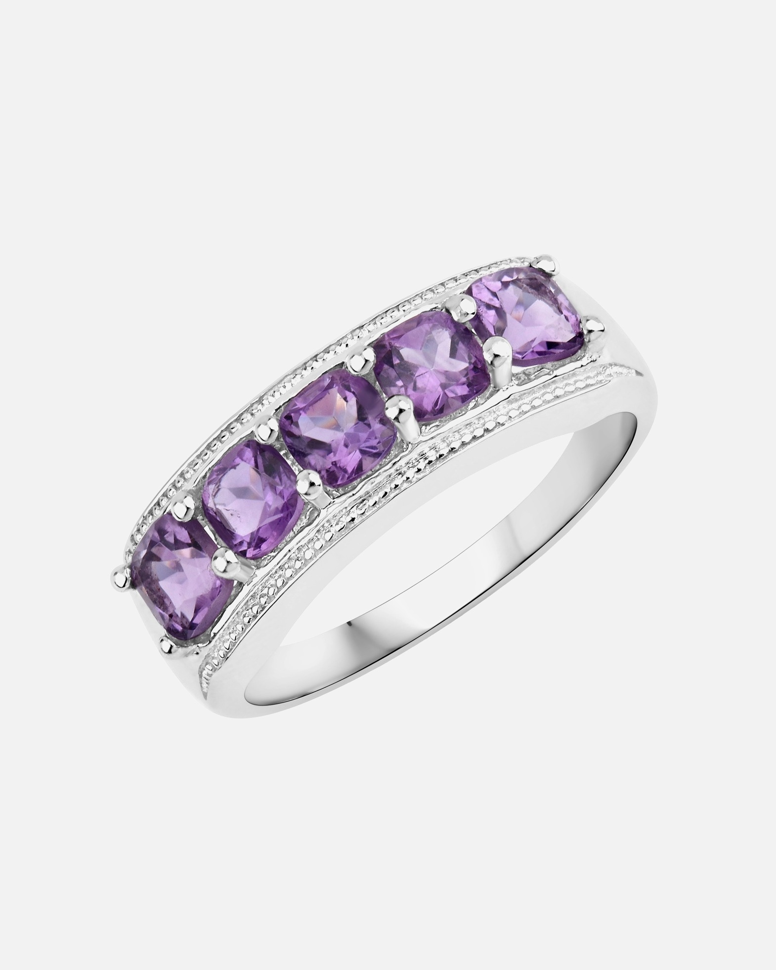 Ring für Weiblich Rafaela Donata Ring Sterling Silber Amethyst in Silber 56