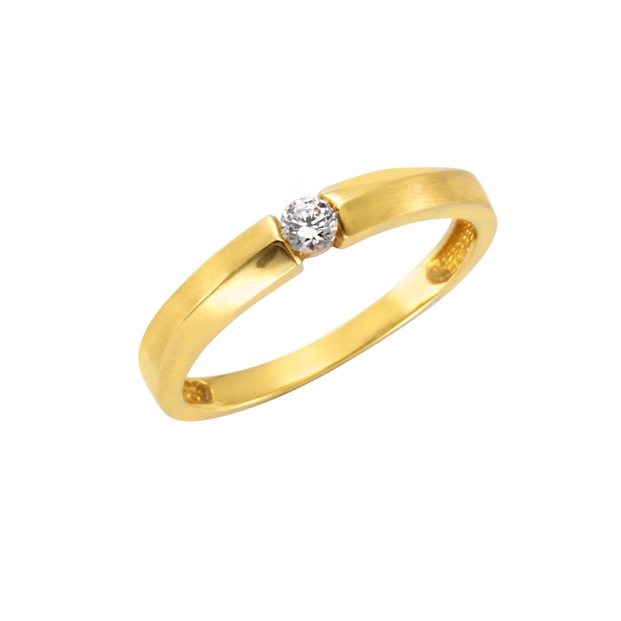 Celesta Ring 375/- Gold Zirkonia weiß 060 (19,1) Weiss Damen