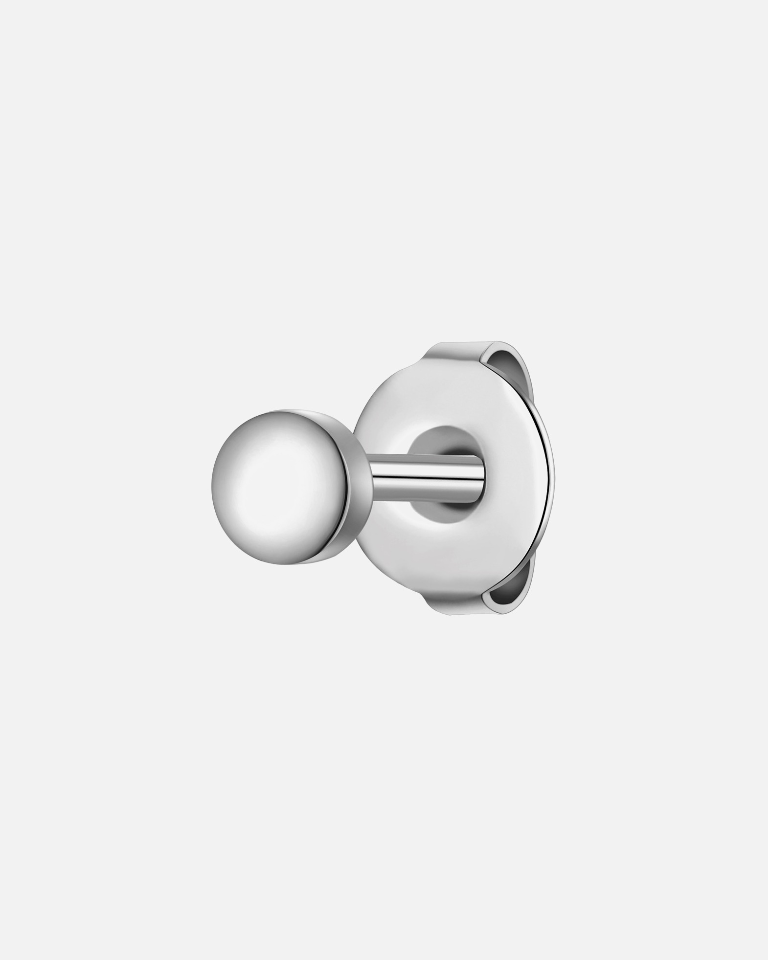 Ohrringe für Männlich True Rebels Ohrstecker aus Edelstahl in Silber 3,9 mm
