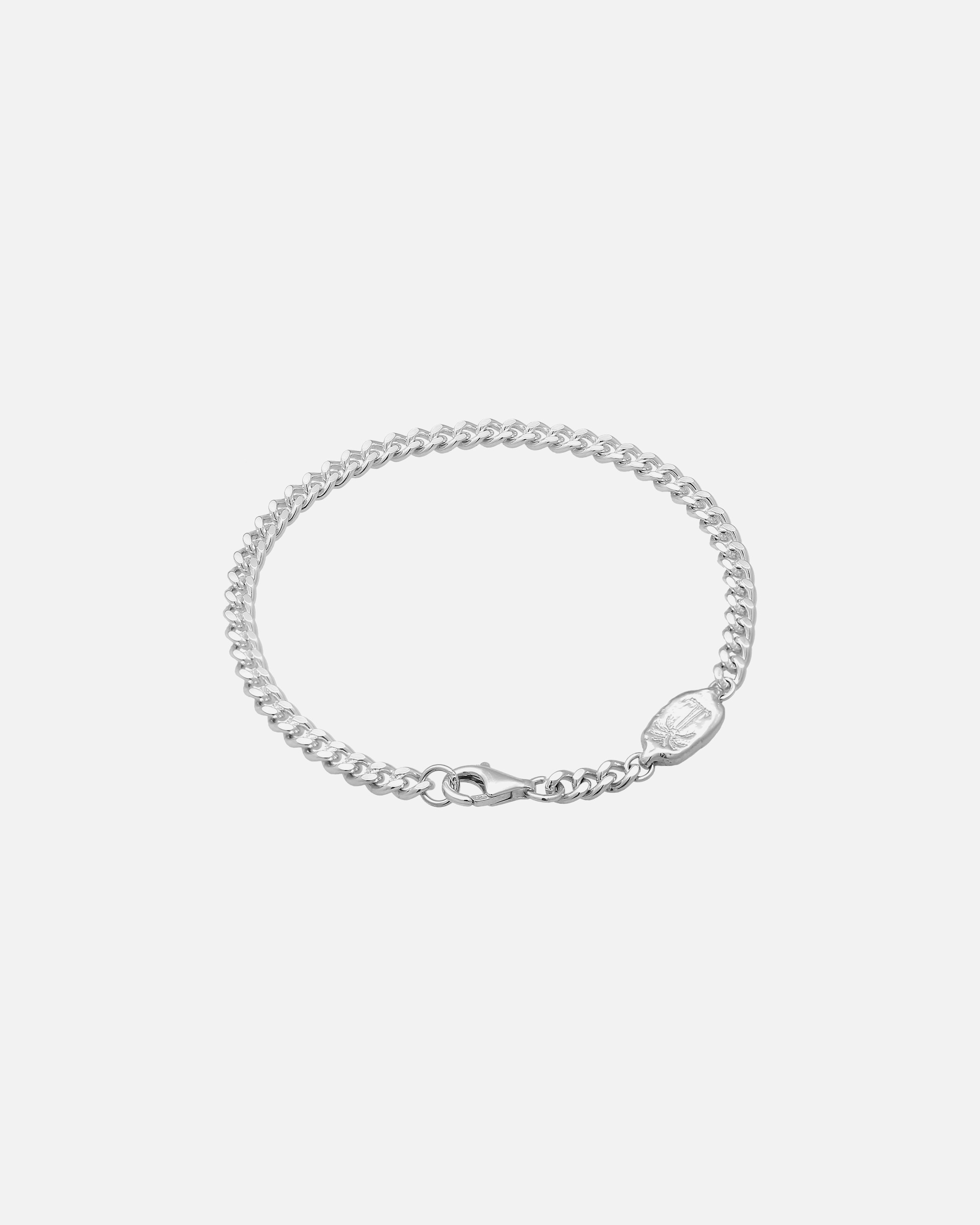 Armband für Männlich Haze & Glory Default Brand Line Panzerkette Palme Basic 925 Silber 19