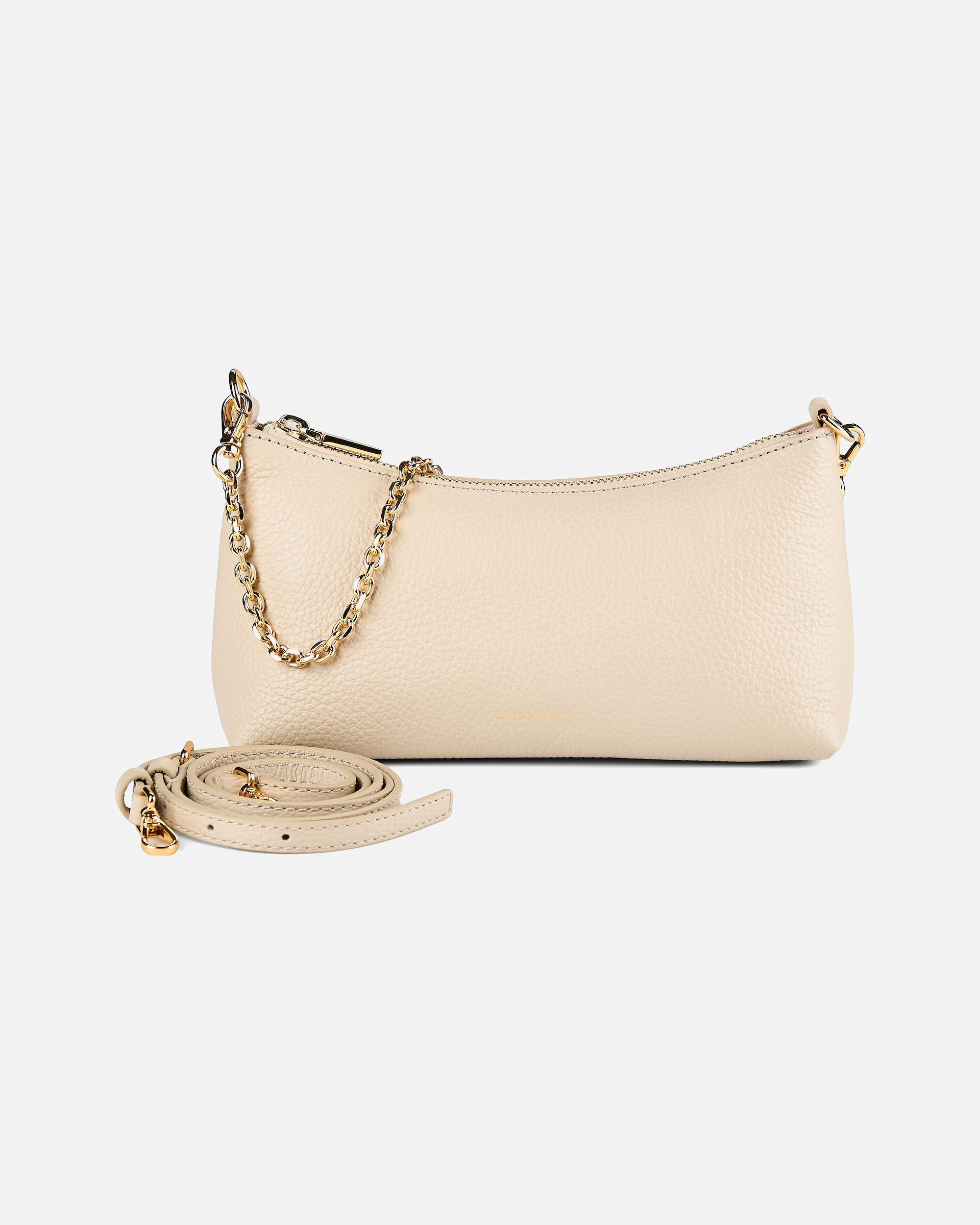 Umhängetasche für Weiblich Coccinelle Umhängetasche Aura sandshell