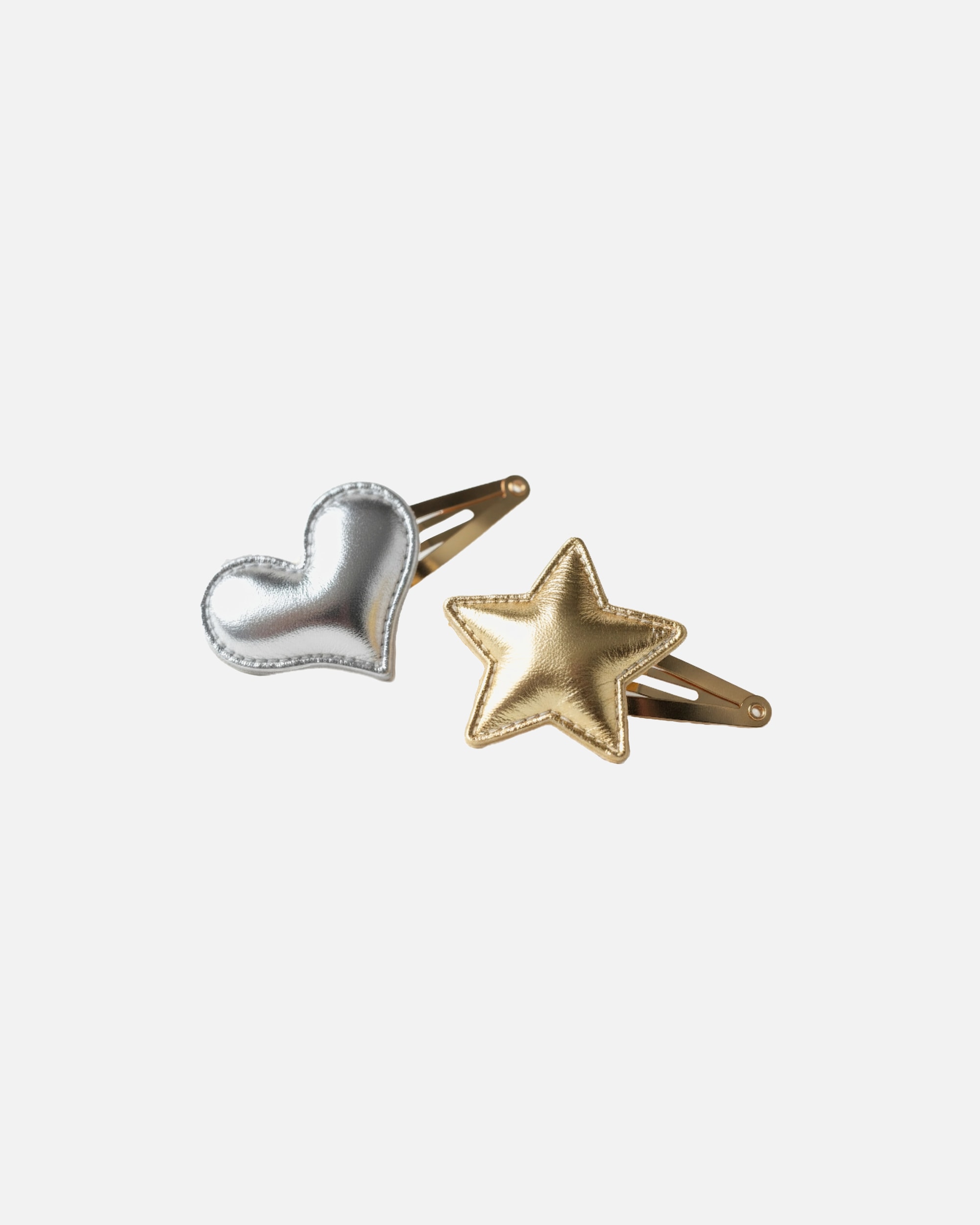 Haarclips für Unisex Filippa Firenze Haarclip-Set Piccola mit gepolsterter Eigenschaft silber