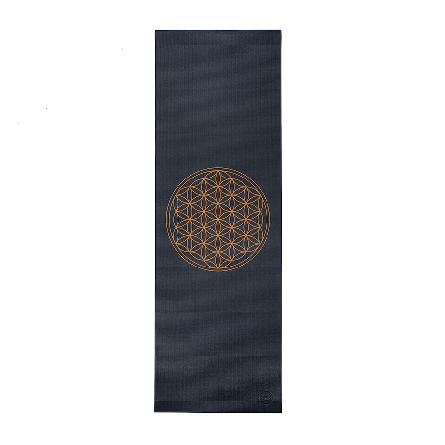 bodhi Design Yogamatte Blume des Lebens anthrazit