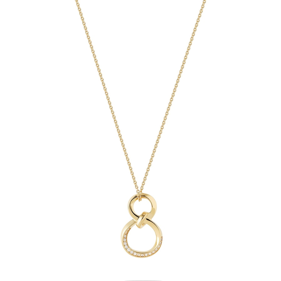 Jette Kette 925er Silber, recycelt gelbgold Damen