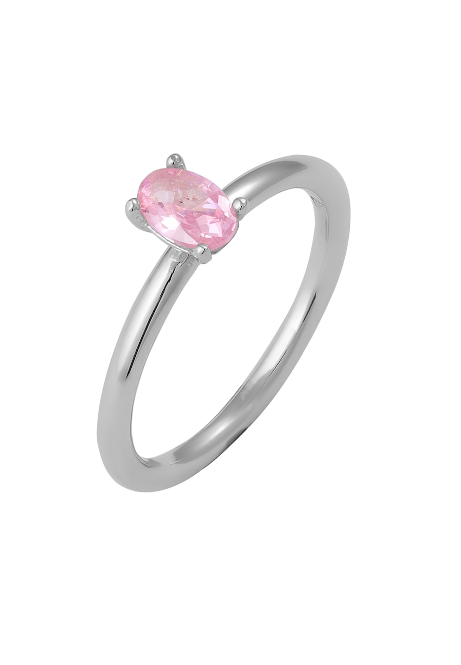 Elli Zirkonia Oval 925 Sterling Silber 56 Damen