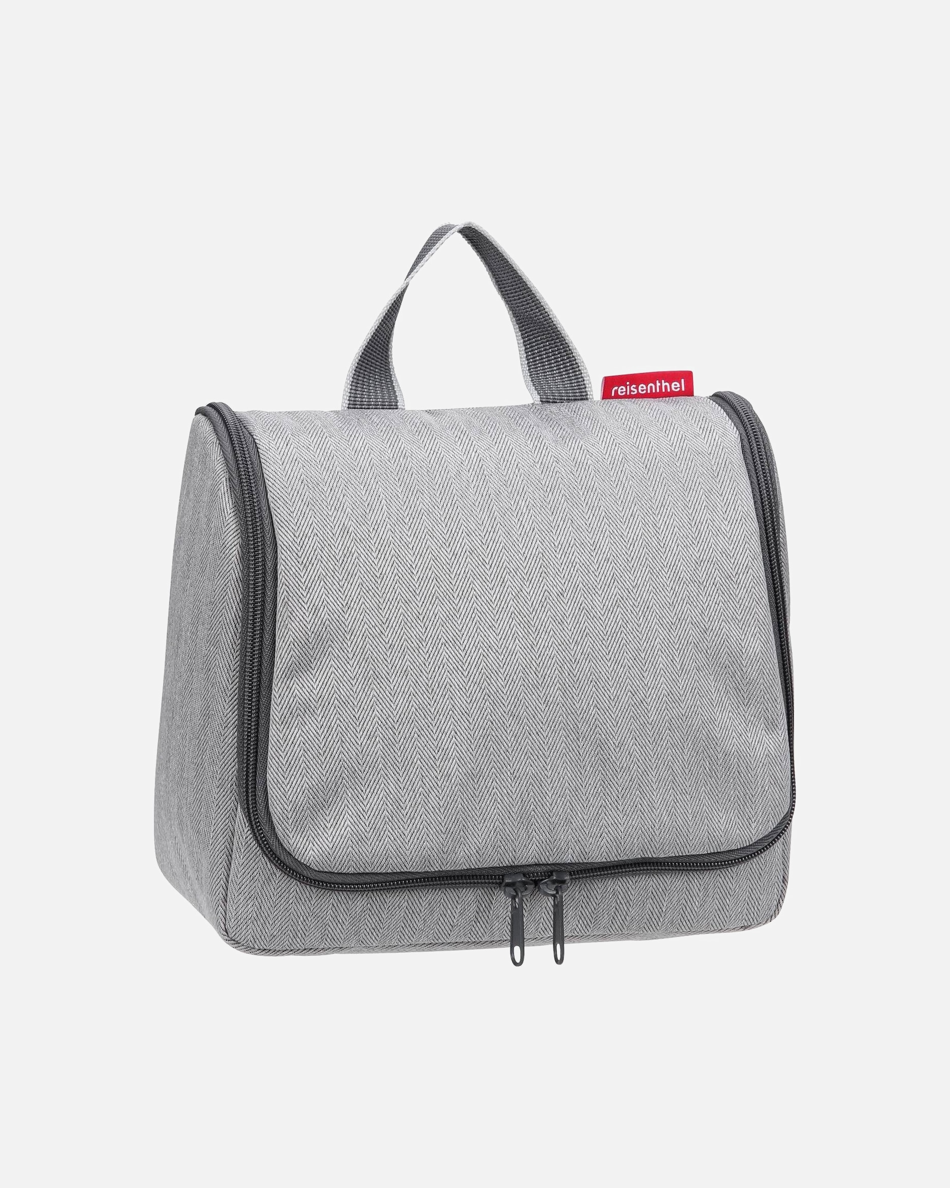 Kulturtasche für Weiblich Reisenthel Kulturbeutel toiletbag L Herringbone Grey