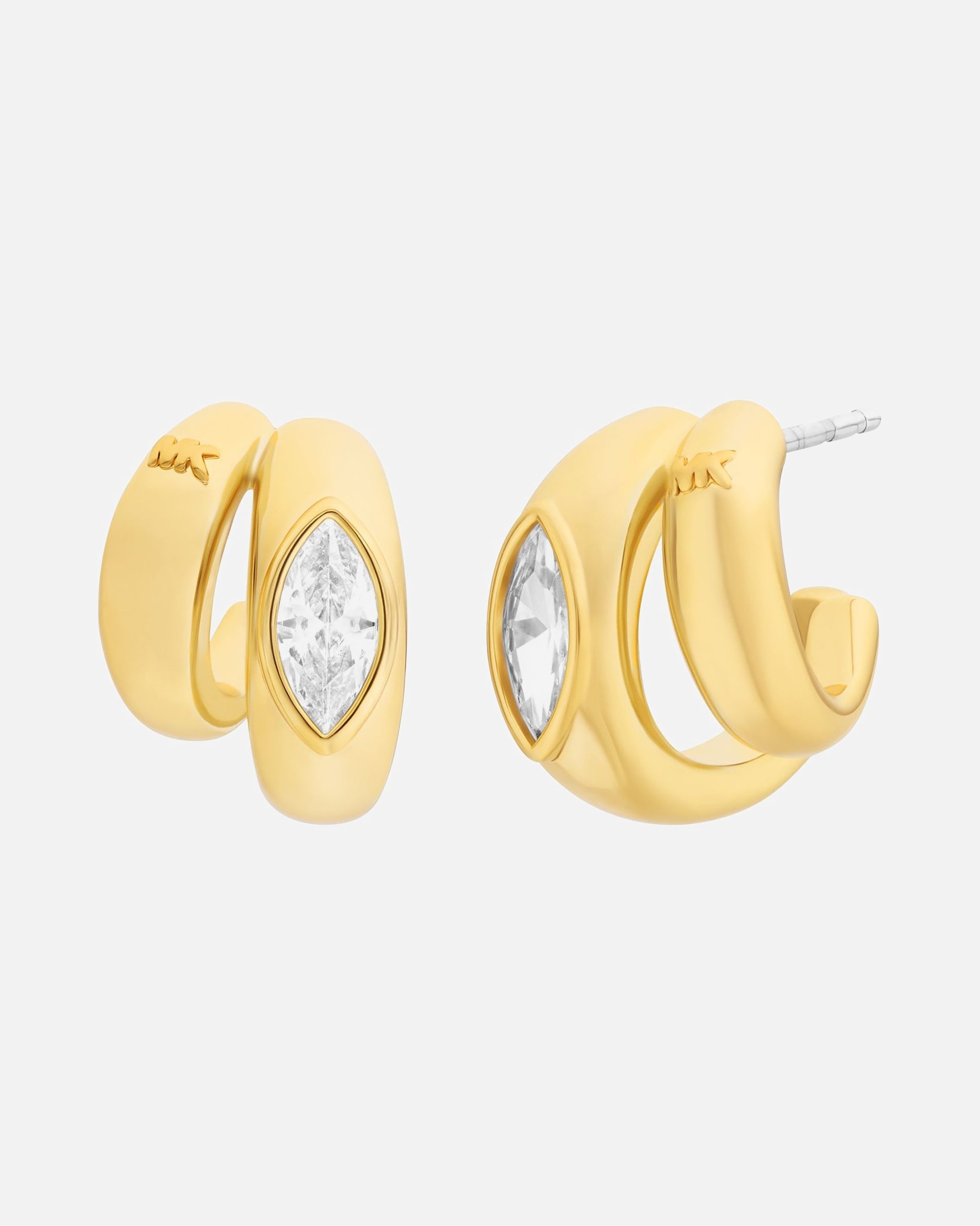 Ohrringe für Weiblich Michael Kors Default Brand Line Creolen Metall One Size