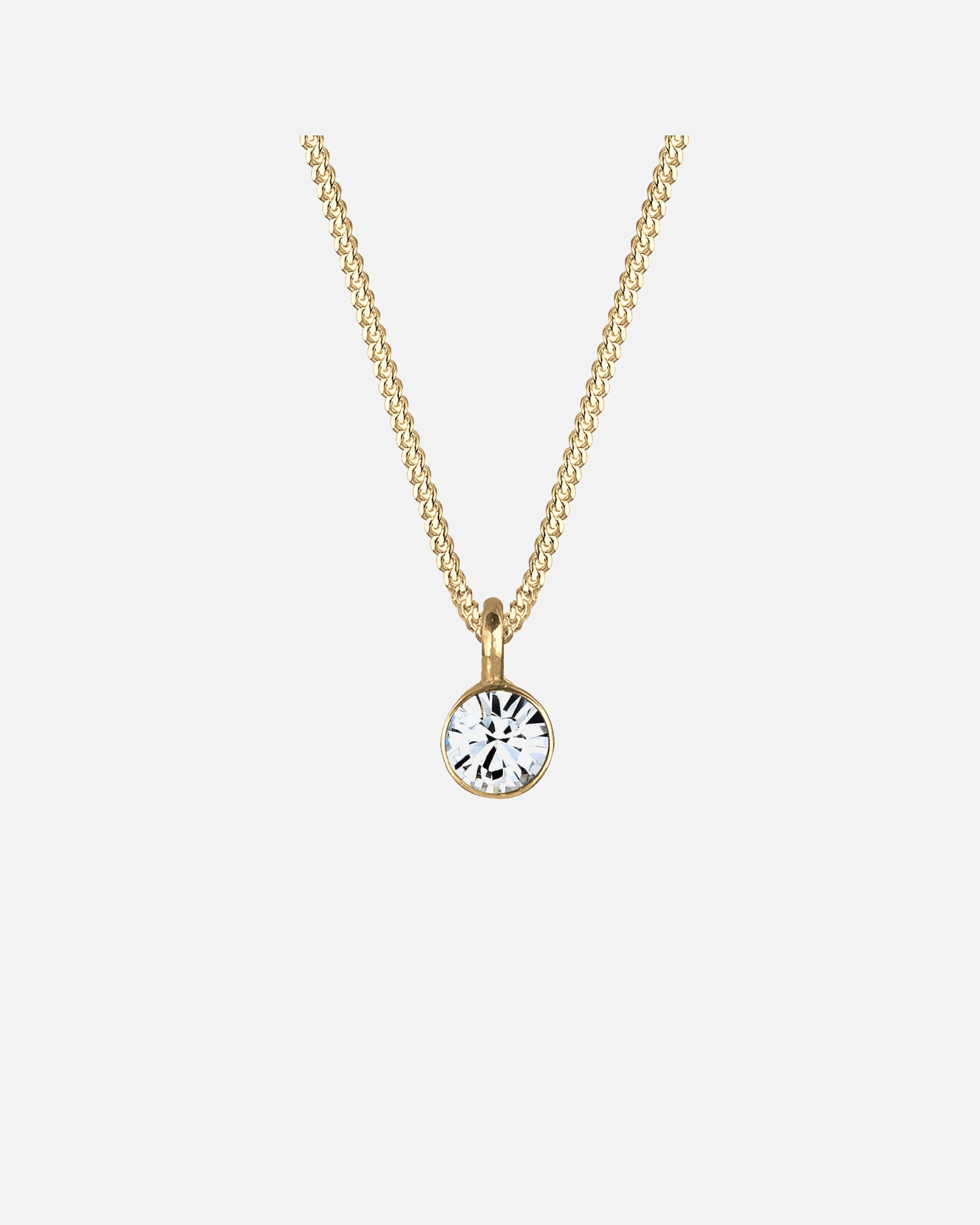 Halskette für Weiblich Elli Basic Solitär 925 Silber, mit Kristallen von Swarovski® 45