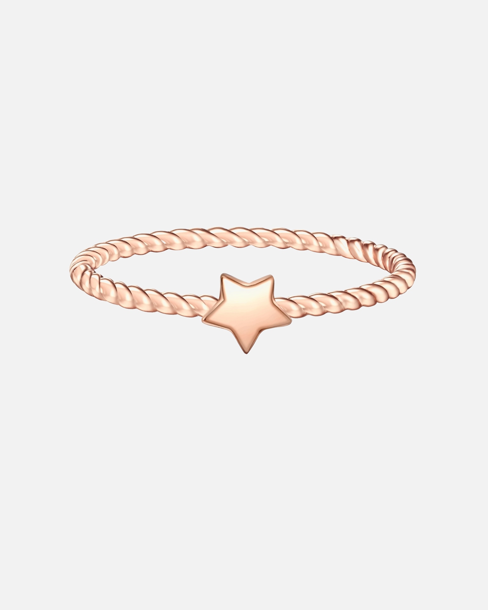 Ring für Weiblich Glanzstücke München Ring Stern Sterling Silber in Roségold 50