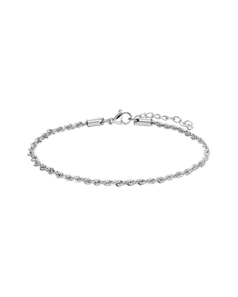Lucardi Armband Stahl Silber - 22.0