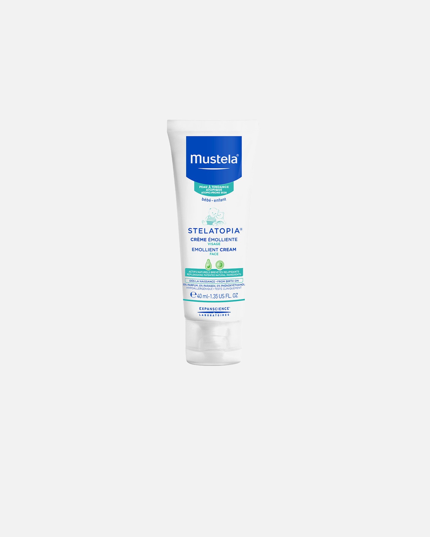 Babycreme für Unisex Mustela STELATOPIA erweichende Gesichtscreme 40 ml