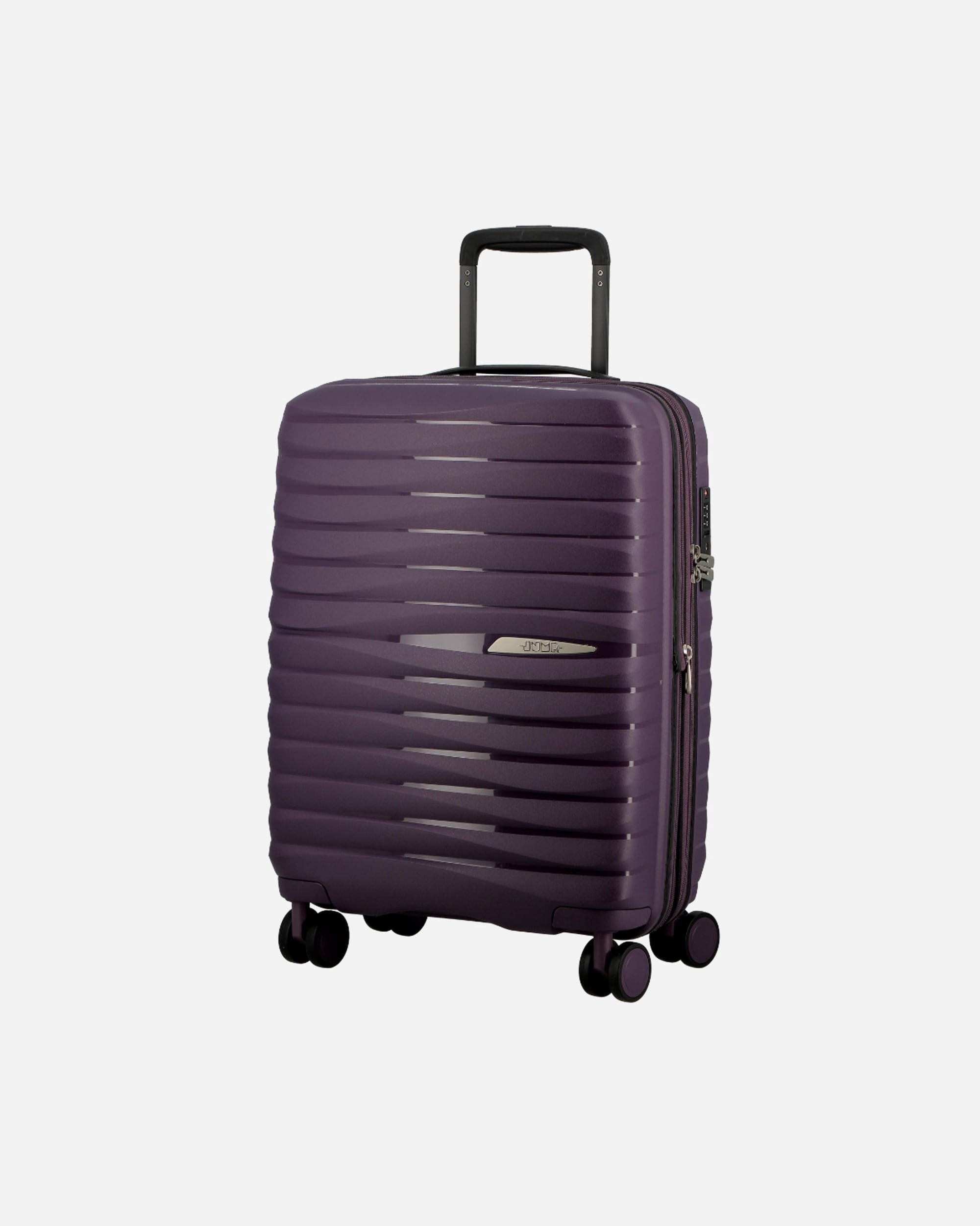 Handgepäckkoffer für Männlich Jump Xwave 4 Rollen Kabinentrolley 55 cm mit Dehnfalte violet
